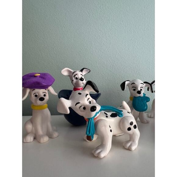 Disney 101 Dalmatians Dogs Vintage 1996 PVC Figurine Toys Cake Toppers- Lot of 8 - Picture 7 of 7